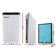 Devanti Air Purifier 4 Stage HEPA w/Replacement Filter PURI-D-501-FT