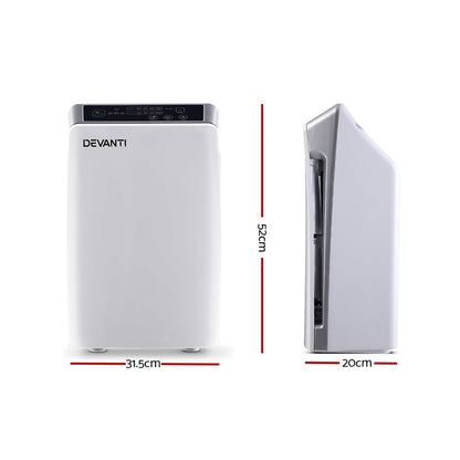 Devanti Air Purifier 4 Stage HEPA Filter PURI-D-501-WH