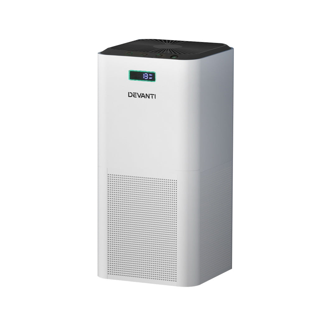 Devanti Air Purifier Home Purifiers HEPA Filter PURI-D-510A-WH