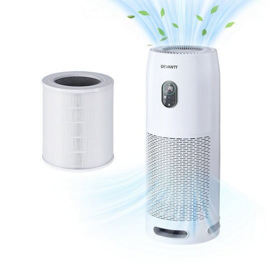 Devanti Air Purifier 4 Stage HEPA w/Replacement Filter PURI-D-850A-FT