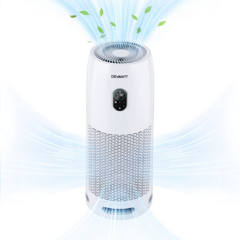Devanti Air Purifier 4 Stage HEPA w/Replacement Filter PURI-D-850A-FT