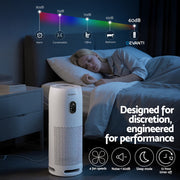 Devanti Air Purifier 4-Layer HEPA Filter White PURI-D-850A-WH