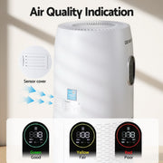 Devanti Air Purifier 4-Layer HEPA Filter White PURI-D-850A-WH