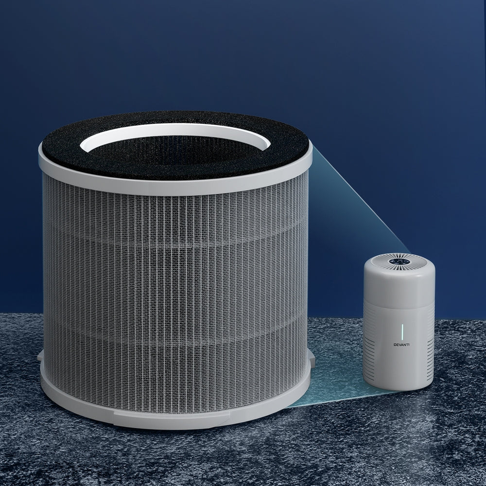 Devanti Replacement Filter Air Purifier HEPAh11 Filters Carbon 3-layer PURI-D-FT-300A