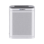 Devanti Air Purifier HEPA Air Cleaner Digital Display Bedroom White PURI-E-2008-WH