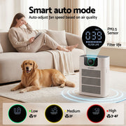 Devanti Pet Air Purifier H12 HEPA Filter Cleaner Replacement Filter White PURI-E-4866PET-FT-WH