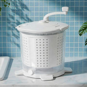 Devanti Portable Washing Machine Manual Spin Dryer Compact for Camping Caravan Apartment PWM-B-2.5KG-WH