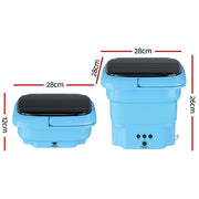Devanti Portable Washing Machine 4.5L Blue PWM-B-FOLD-4.5-BL