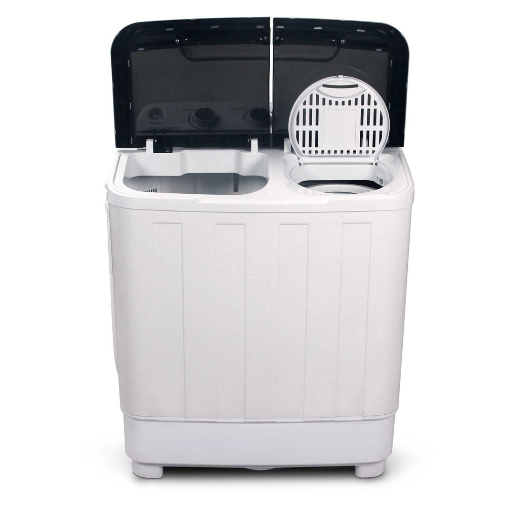 Devanti Portable Washing Machine Twin Tub 4.6KG White PWM-T-98-WH