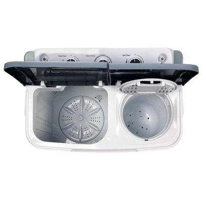 Devanti Portable Washing Machine Twin Tub 4.6KG White PWM-T-98-WH