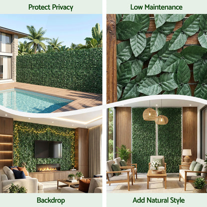 Gardeon Artificial Ivy Privacy Fence Screen Greenery Backdrop Panel for Balcony Patio Garden PWP-100X600-GN