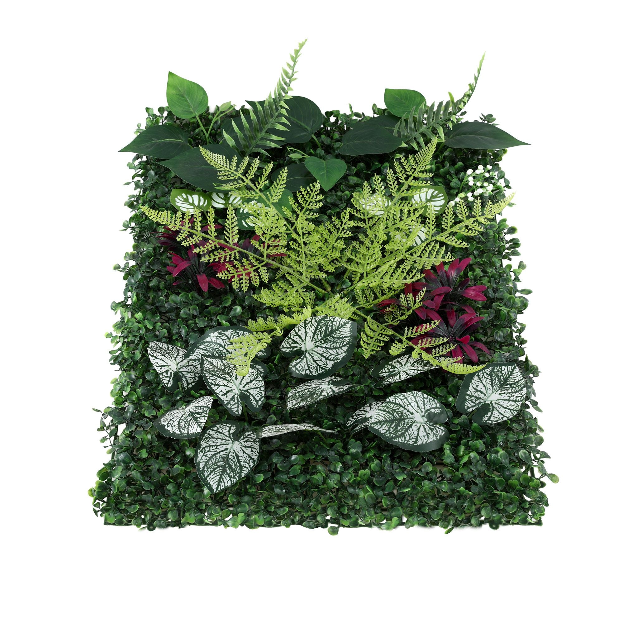 Gardeon 4PCS Artificial Plant Wall Panels 40X60CM Boxwood Panel Flower Backdrop Backyard Green Decor PWP-40X60-RD-4X