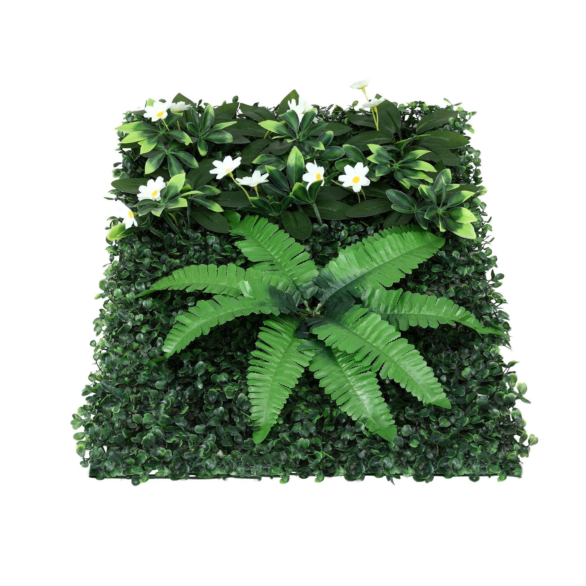 Gardeon 4PCS Artificial Plant Wall Panels 40X60CM Boxwood Panel Leaf Backdrop Backyard Green Decor PWP-40X60-WH-4X