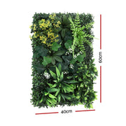 Gardeon 4PCS Artificial Plant Wall Panels 40X60CM Boxwood Panel Backyard Hedge Grass Backdrop Green Decor PWP-40X60-YE-4X