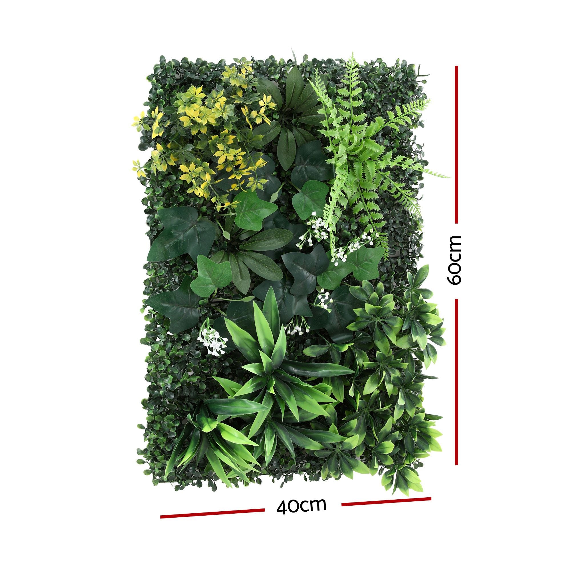 Gardeon 4PCS Artificial Plant Wall Panels 40X60CM Boxwood Panel Backyard Hedge Grass Backdrop Green Decor PWP-40X60-YE-4X