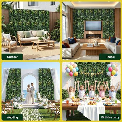 Gardeon 4PCS Artificial Plant Wall Panels 40X60CM Boxwood Panel Backyard Hedge Grass Backdrop Green Decor PWP-40X60-YE-4X