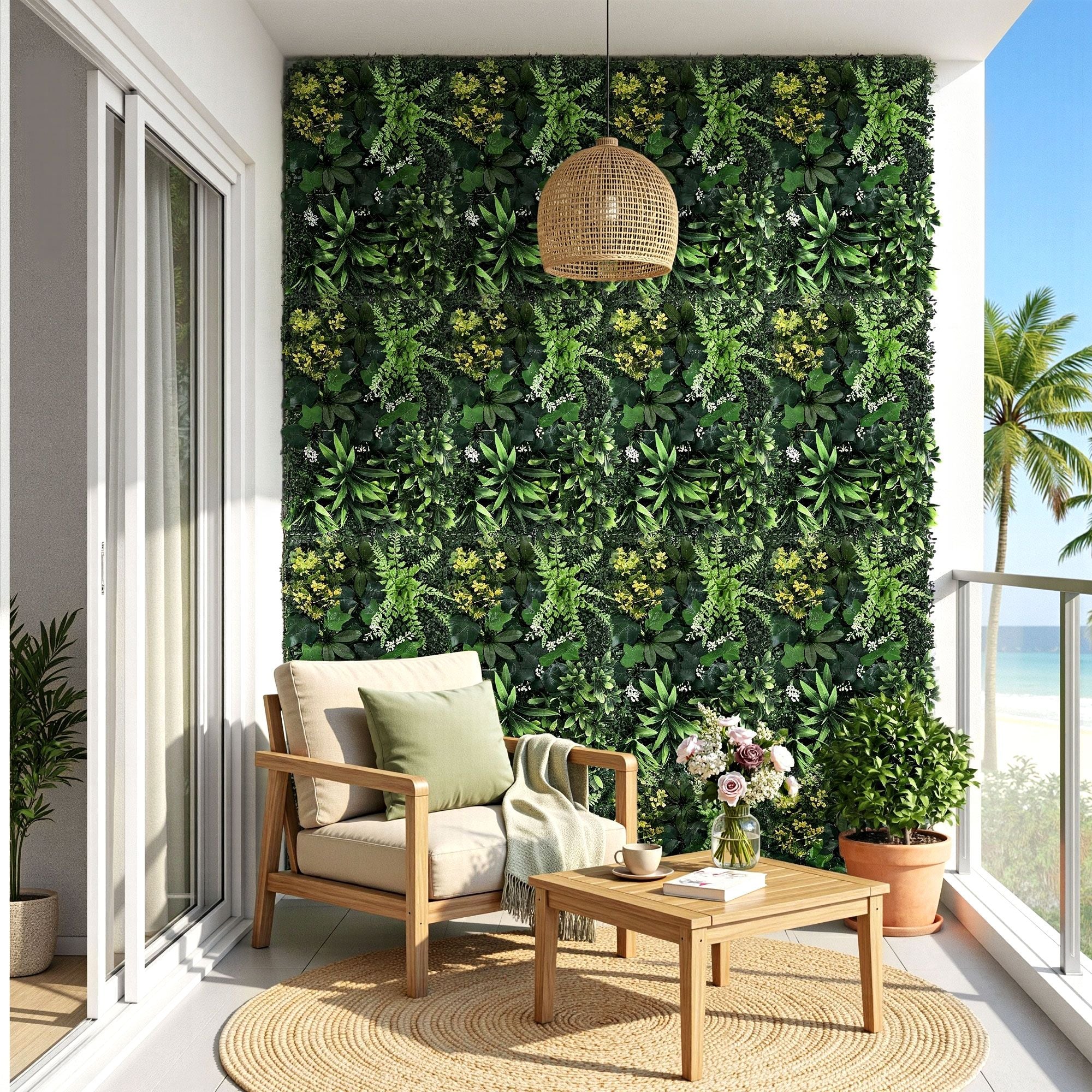 Gardeon 4PCS Artificial Plant Wall Panels 40X60CM Boxwood Panel Backyard Hedge Grass Backdrop Green Decor PWP-40X60-YE-4X