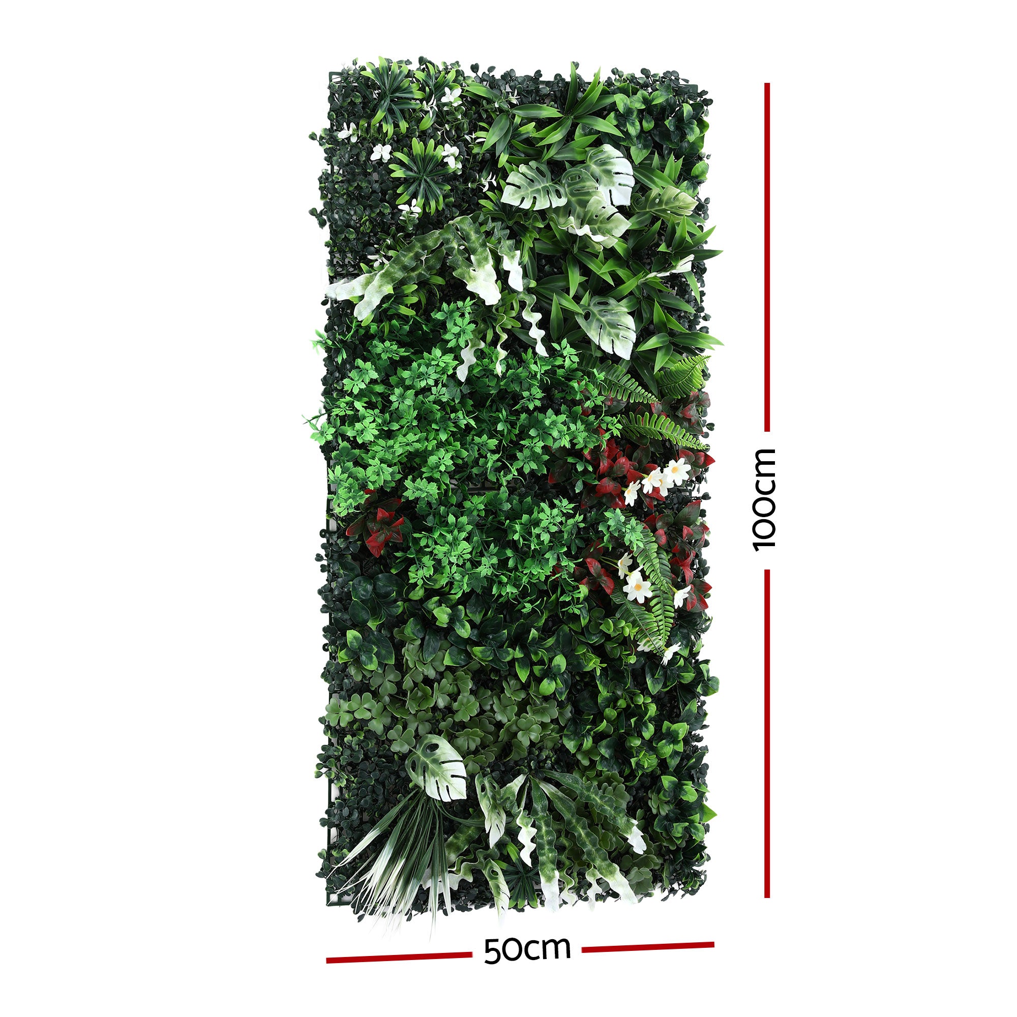 Gardeon Artificial Plant Wall Panels 50X100CM Boxwood Panel Hedge Grass Backdrop Green Decor Backyard PWP-50X100-WH