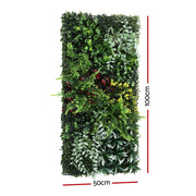 Gardeon Artificial Plant Wall Panels 50X100CM Boxwood Panel Hedge Grass Backdrop Backyard Green Decor PWP-50X100-YE