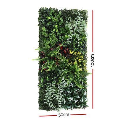 Gardeon Artificial Plant Wall Panels 50X100CM Boxwood Panel Hedge Grass Backdrop Backyard Green Decor PWP-50X100-YE