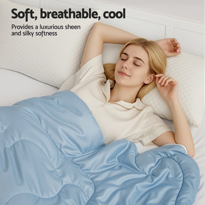 Giselle Tencel Quilt 200GSM Summer Quilts Comforter Doona Light Weight Soft Throw Blanket King QUIILT-TC-200-K