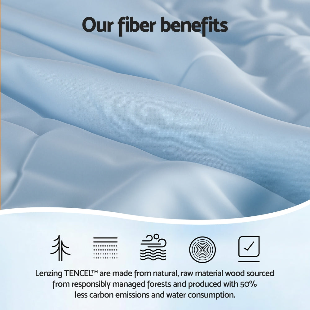 Giselle Tencel Quilt 200GSM Summer Quilts Comforter Doona Light Weight Soft Throw Blanket Single QUIILT-TC-200-S