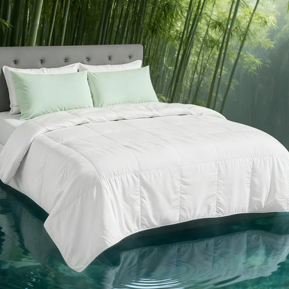 Giselle Bedding 200GSM Bamboo Quilt Summer Quilts All Season Doona Duvet Lightweight Double QUILT-BAM-200-D
