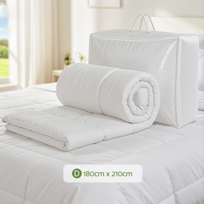 Giselle Bedding 200GSM Bamboo Quilt Summer Quilts All Season Doona Duvet Lightweight Double QUILT-BAM-200-D