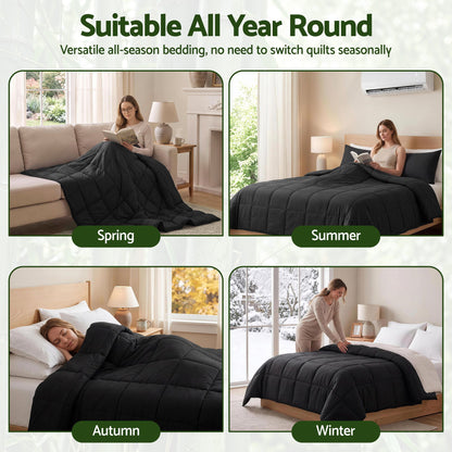 Giselle 200GSM Bamboo Microfibre Double Quilt Lightweight All Season Doona Duvet