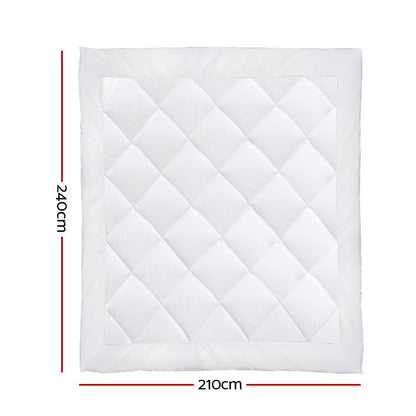 Giselle Bedding 400GSM Microfibre Bamboo Quilt King QUILT-BAM-400-K