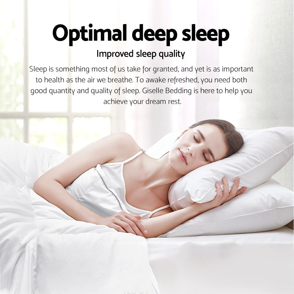 Giselle Bedding 700GSM Duck Down Feather Quilt Duvet Doona Winter Blanket Single QUILT-DFD-700-S1