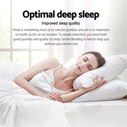 Giselle Bedding 700GSM Duck Down Feather Quilt Duvet Doona Winter Blanket Single QUILT-DFD-700-S1