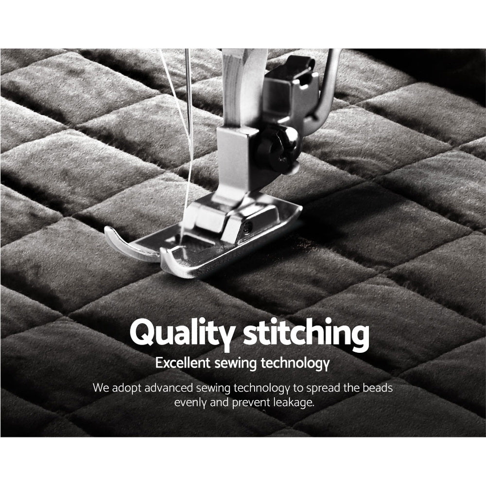 Giselle Bedding Faux Mink Quilt Charcoal Single QUILT-FM-CHAR-S