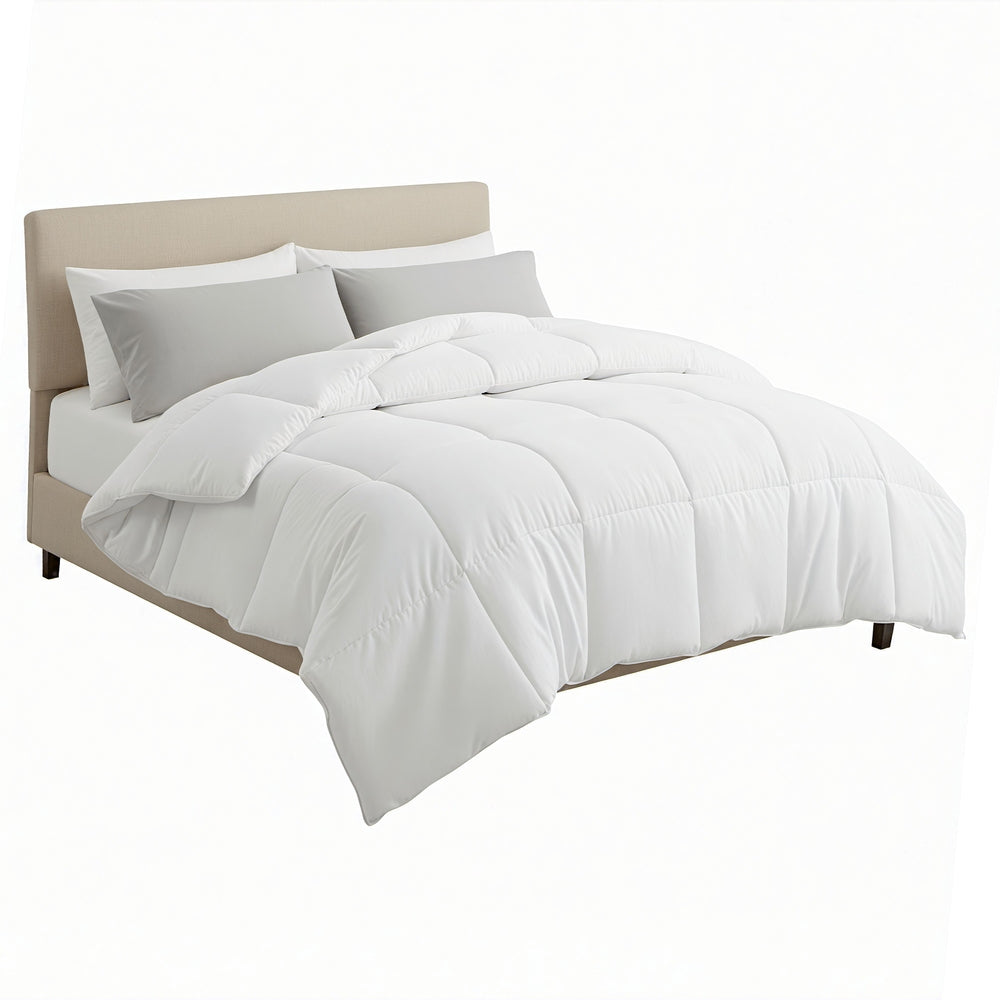 Giselle Bedding King Size 400GSM Microfiber Quilt All Season Duvet Quilts Comforter Winter Summer QUILT-RCYF-400-K