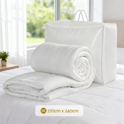 Giselle Bedding Super King Size 400GSM Microfiber Quilt All Season Duvet Quilts Comforter Winter Summer QUILT-RCYF-400-SK