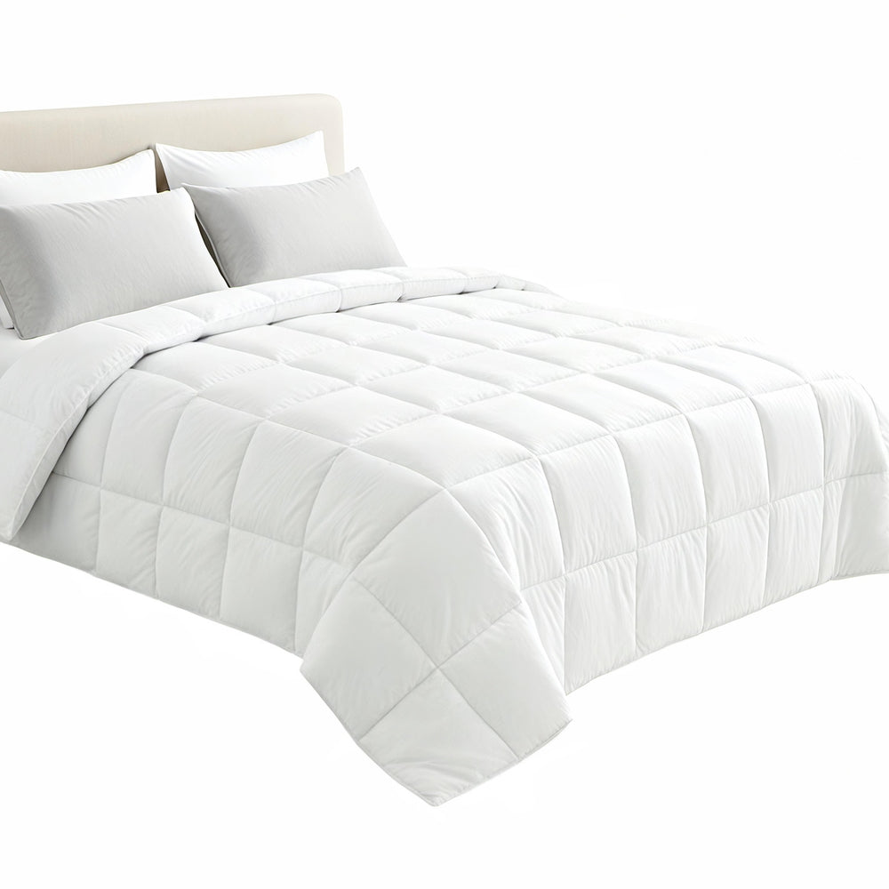 Giselle Bedding Super King Size 400GSM Microfiber Quilt All Season Duvet Quilts Comforter Winter Summer QUILT-RCYF-400-SK
