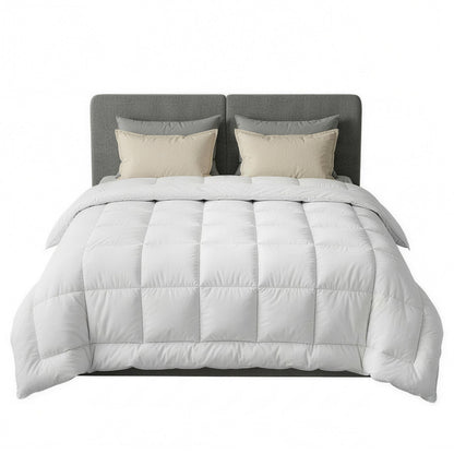 Giselle Bedding Wool Quilt 500GSM Thick Super King Winter Doona Baffle Box Construction 100% Wool Filling QUILT-WOOL-500-N-SK