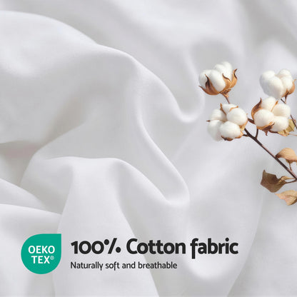 Giselle Bedding Wool Quilt 800GSM Extra Thick King Winter Doona Baffle Box Construction 100% Wool Filling QUILT-WOOL-800-K