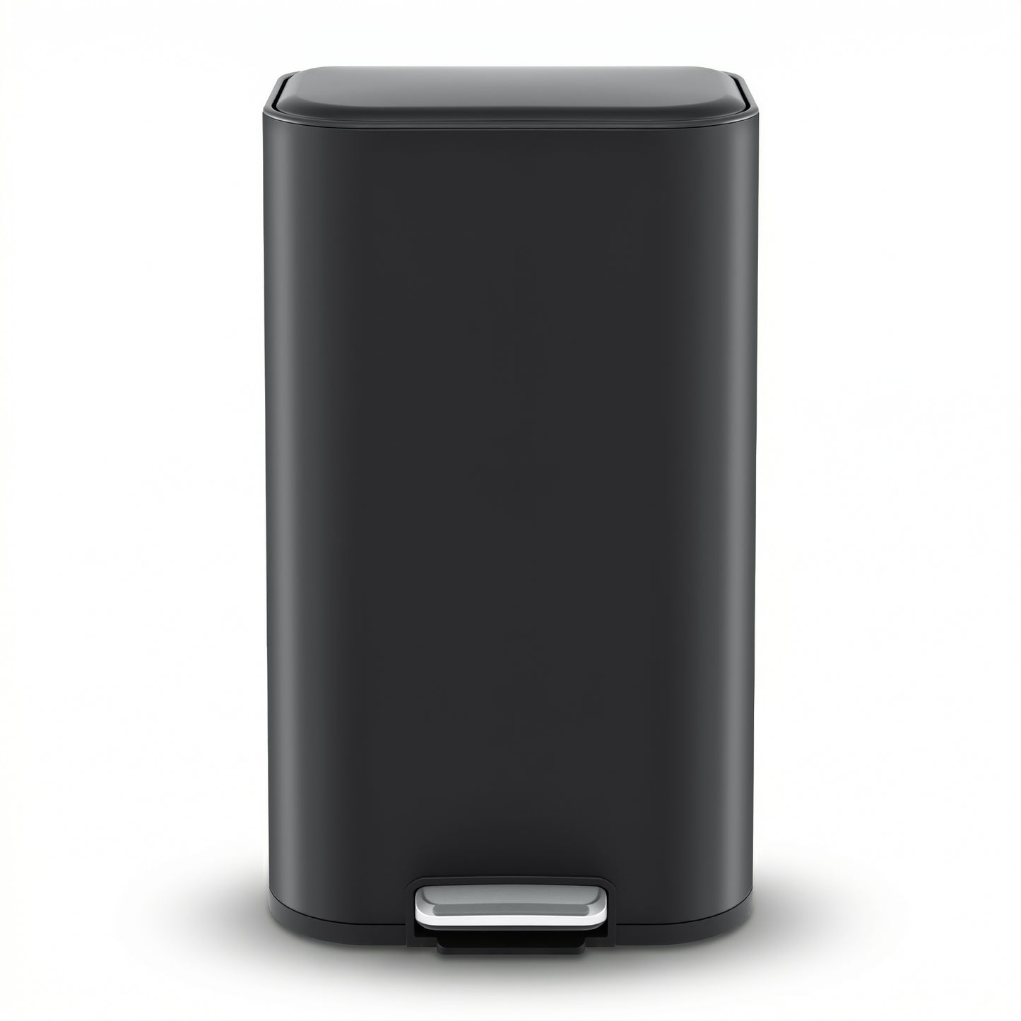 Cefito Kitchen Trash Can 40L Pedal Bins Rubbish Bin Steel with Soft Close Lid, Removable Inner Bucket, RB-40L-1C-BK