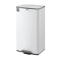 Cefito Pedal Bins Rubbish Bin Waste Recycle Dustbins Kitchen Trash Can 40L White RB-40L-C-WH