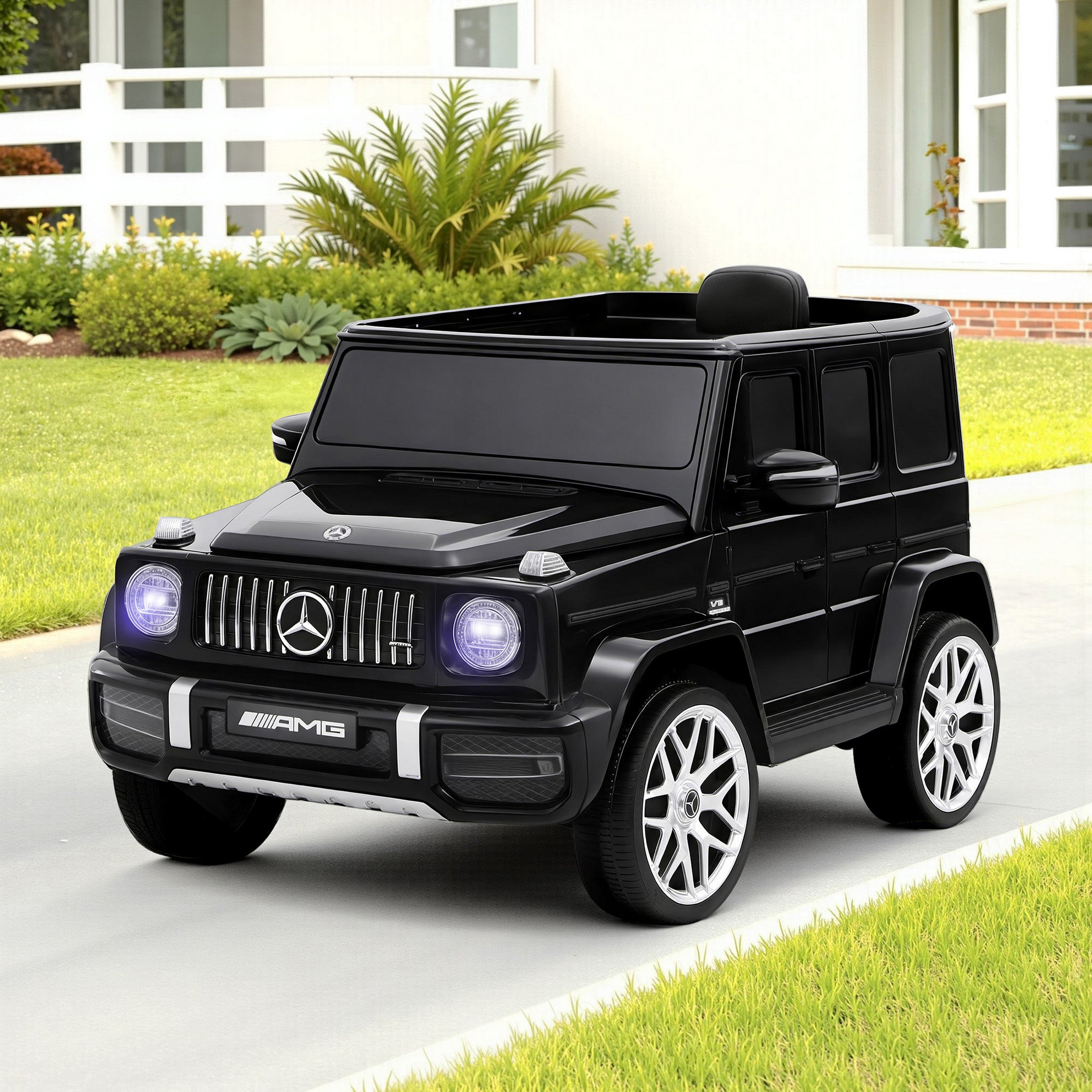Kids Electric Ride On Car Mercedes-Benz Licensed AMG G63 Toy Cars 12V Black RCAR-AMG63-12V-BK