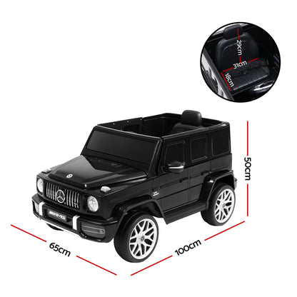 Kids Electric Ride On Car Mercedes-Benz Licensed AMG G63 Toy Cars 12V Black RCAR-AMG63-12V-BK