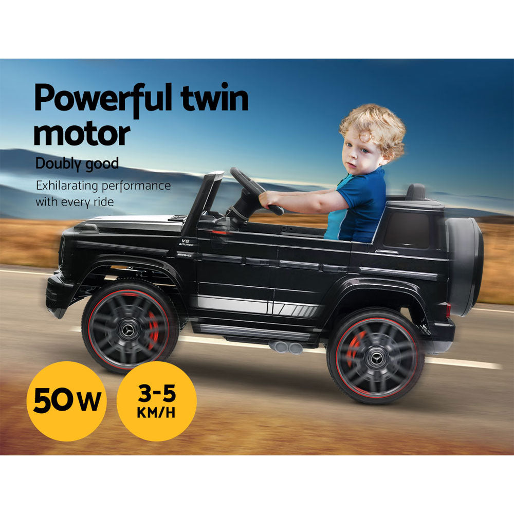 Kids Electric Ride On Car Mercedes-Benz Licensed AMG G63 Toy Cars Remote Black RCAR-AMG63-BK