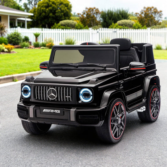 Kids Electric Ride On Car G63 Toy Cars Remote Control Black RCAR-AMG63-LS-BK