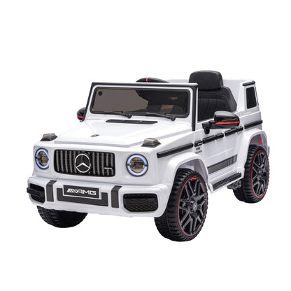 Kids Electric Ride On Car G63 Toy Cars Remote Control White RCAR-AMG63-LS-WH