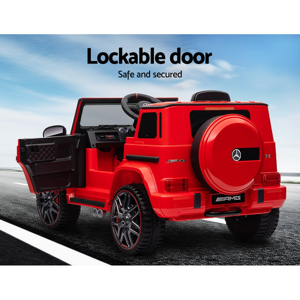 Kids Electric Ride On Car Mercedes-Benz Licensed AMG G63 Toy Cars Remote Red RCAR-AMG63-RD