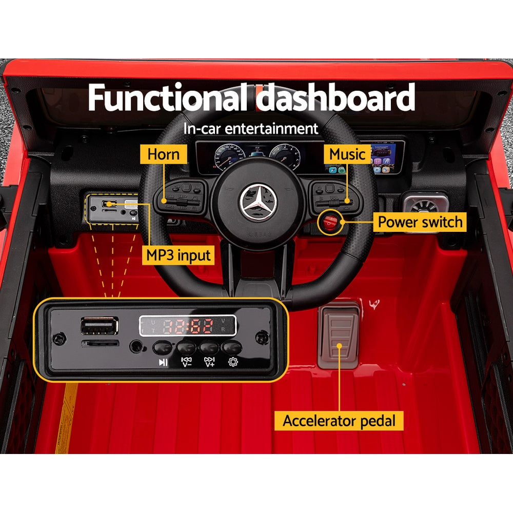 Kids Electric Ride On Car Mercedes-Benz Licensed AMG G63 Toy Cars Remote Red RCAR-AMG63-RD
