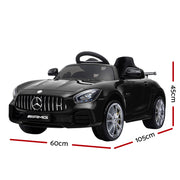 Kids Electric Ride On Car Mercedes-Benz AMG GTR Licensed Toy Cars 12V Black RCAR-AMGGTR-BK