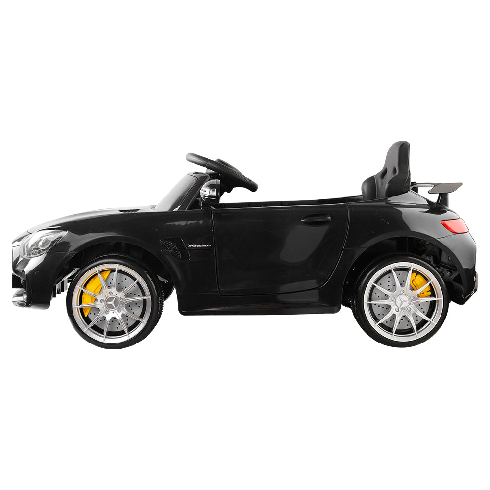 Kids Electric Ride On Car Mercedes-Benz AMG GTR Licensed Toy Cars 12V Black RCAR-AMGGTR-BK