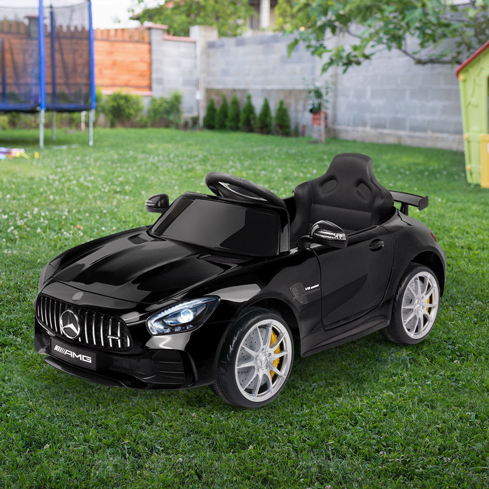 Kids Electric Ride On Car Mercedes-Benz AMG GTR Licensed Toy Cars 12V Black RCAR-AMGGTR-BK